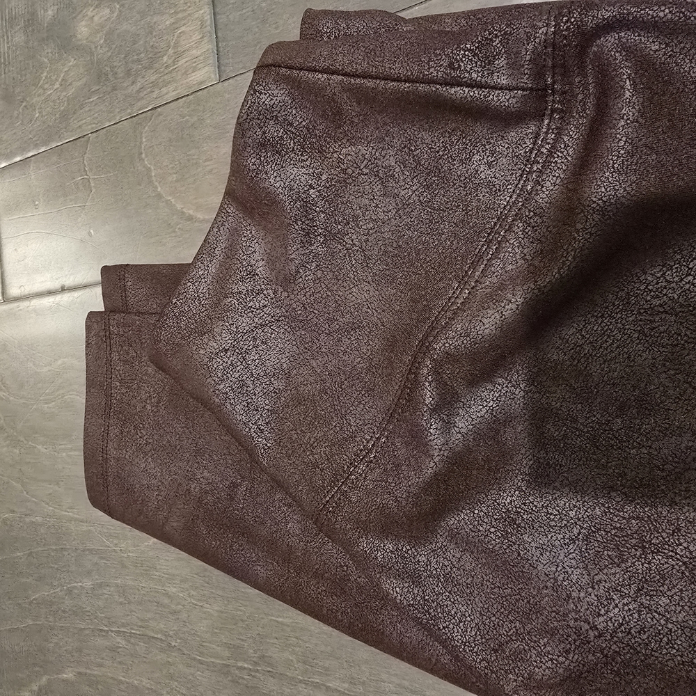 Brown Faux Leather Pants